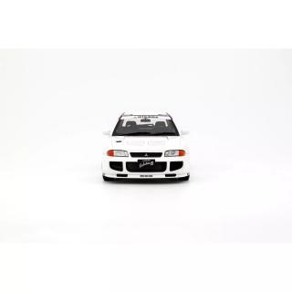 MITSUBISHI LANCER EVO III SCOTIA WHITE W83 1995 OttO mobile 1:18 Resinemodell (Türen, Motorhaube... nicht zu öffnen!)